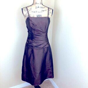 Da Vinci Espresso Brown Strapless Dress NWT 10